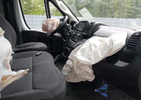 2023 Ram Promaster 2500 Low Roof 136 Wb из США, поврежденный, VIN 3C6LRVVG7PE559138